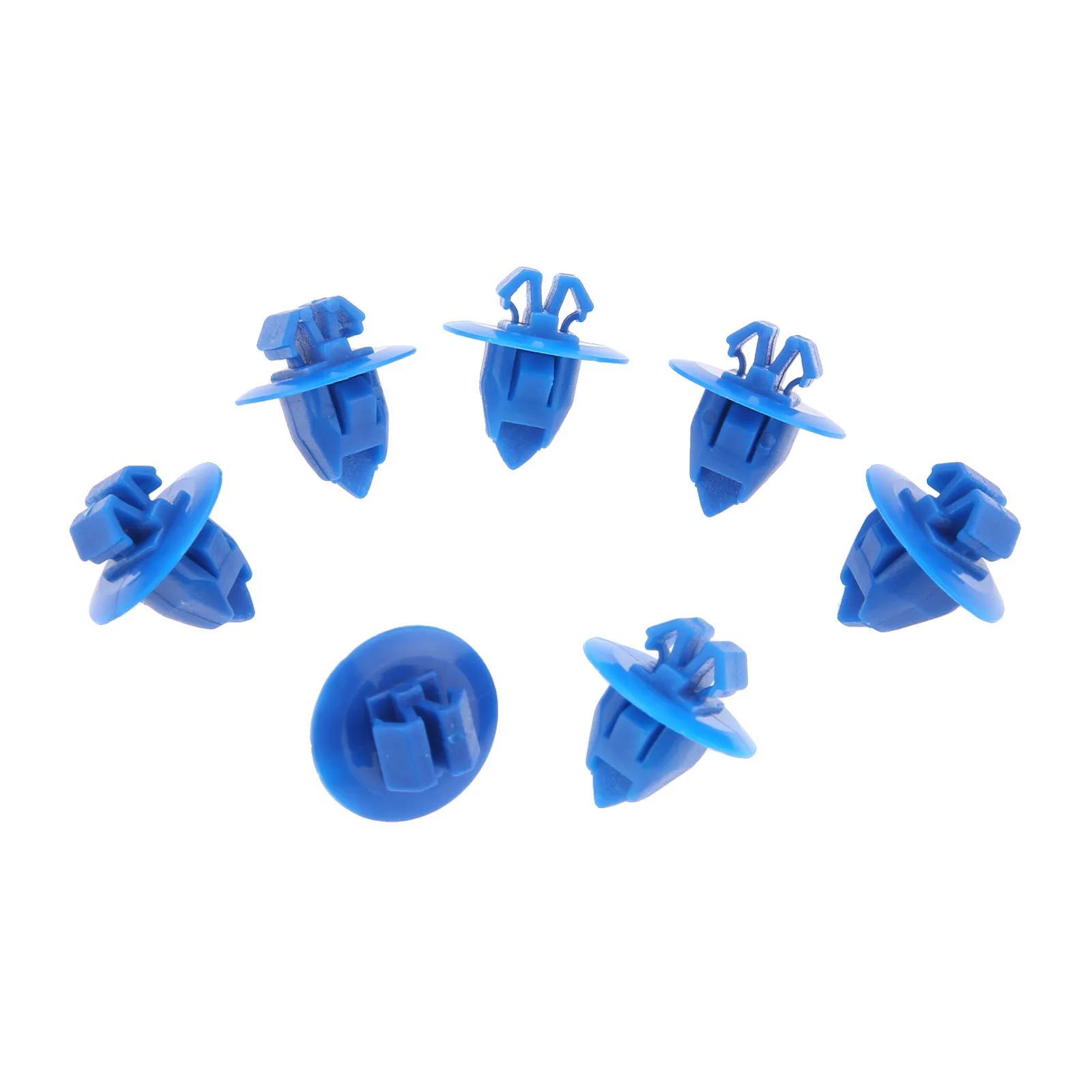 

50Pcs 8mm Hole Blue Car Fastener Clips Car Interior Guard Board Shield Retainers Push Type Rivets Clips for Toyota Accessories