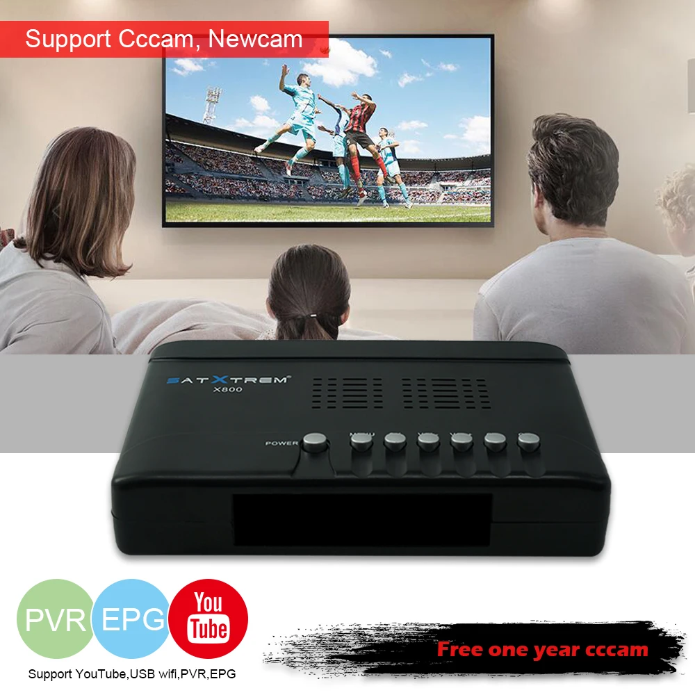 Satxtrem X800 спутниковый ресивер для Цифровое телевидение DVB S2 Индия Satelite декодер DVB-S2 Box HD ТВ тюнер dvbs2 1080p Европа Clines