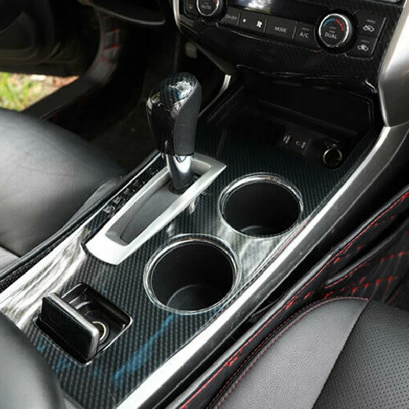 Центральная консоль из углеродного волокна ручка переключения передач отделка