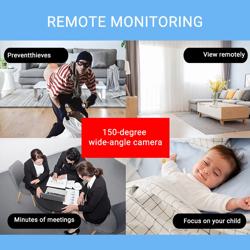 

2020 New Wifi Mini Camera Night Vision 1080P Baby Monitor Wireless Surveillance Home Security P2P Mini Cam WiFi