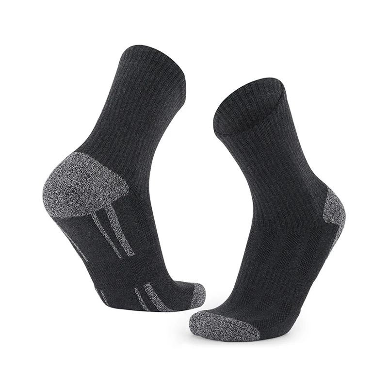 

3 пары Для мужчин хлопок махровые спортивные носки Полотенца подошвой спортивные баскетбольные носки серого и черного цветов, Цвет Фитнес б...