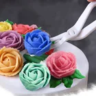 Ножницы для цветов + поднос для торта Безопасность в розовых тонах подъемник для кремовый в цветочек передачи для выпечки тортов с помадной начинкой декоративная форма лоток для выпечки Инструменты