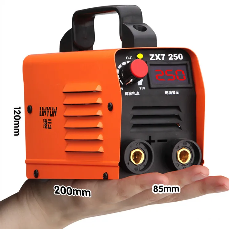 250A 110 250V Светодиодный дисплей сварочный аппарат компактный мини MMA инвертор