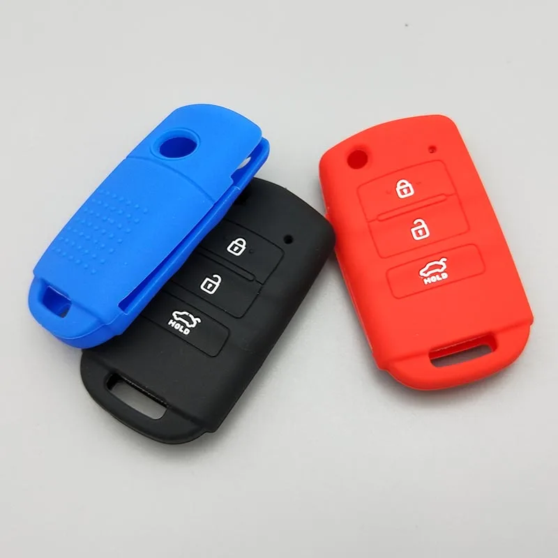 

Car key Protect shell For KIA Sorento K900 New K7 Cadenza 2017 2018 2019 flip 3 buttons Remote Silicone cover case