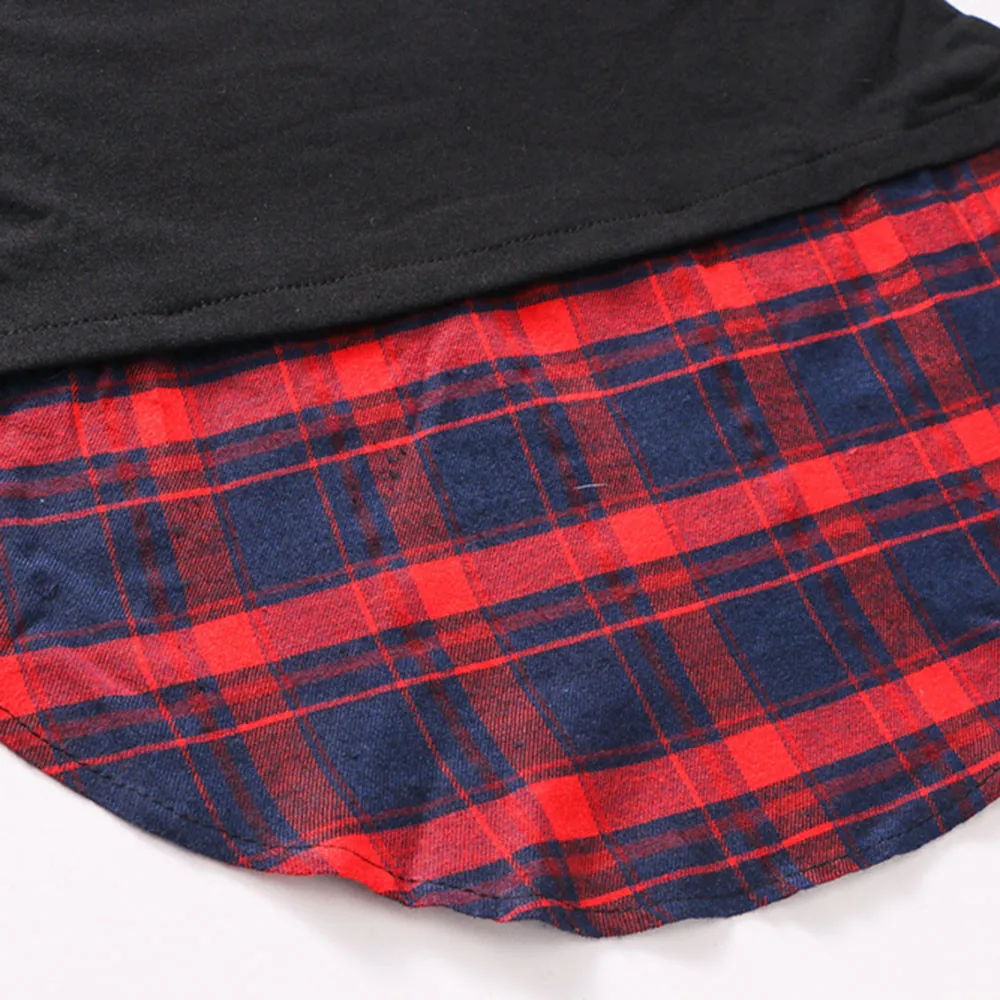 Женская клетчатая Толстовка с длинным рукавом толстовка капюшоном топы блузка