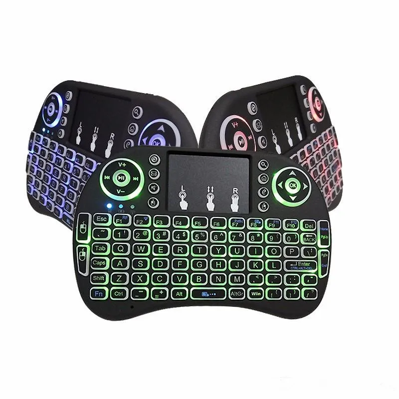 

New Backlight i8 English Russian 2.4GHz mini Wireless Keyboard Air Mouse Control Touchpad Backlit Keyboard for Android TV BOX