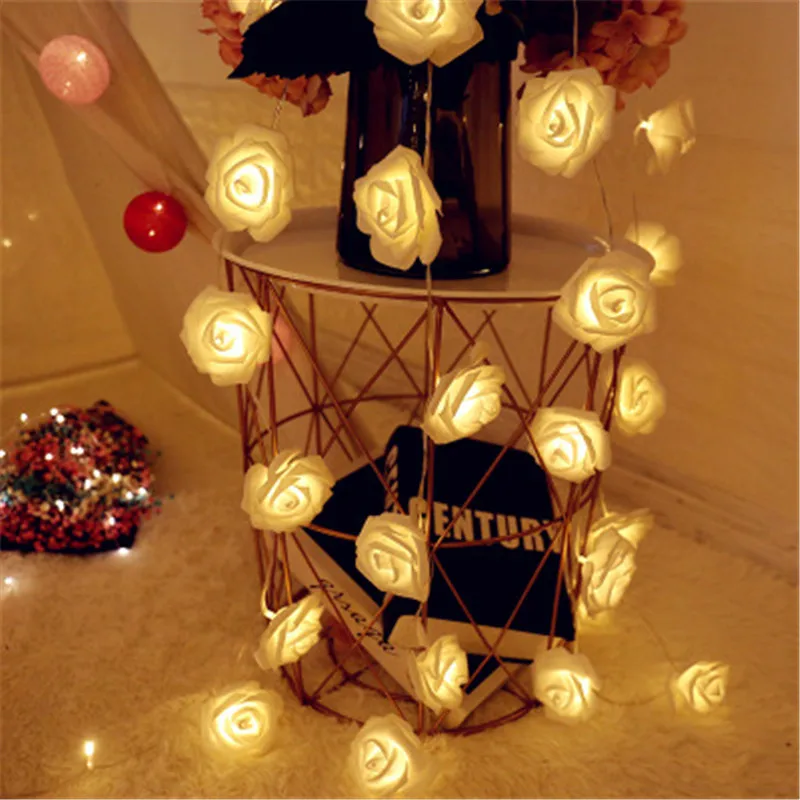 Розовая гирлянда светодиодный светильник s Рождественский Сказочный Свадебные