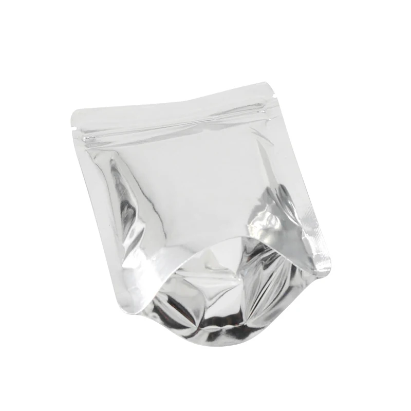 100 шт. серебристые пакеты на молнии из алюминиевой фольги | Дом и сад