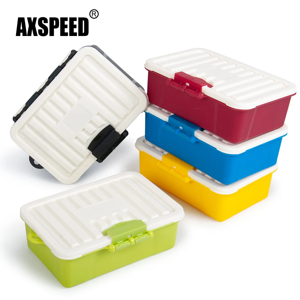 AXSPEED Version B Multiple Colour Mini Universal Plastic Storage Box Tool for 1:10 Scale RC Rock Crawler Accessory | Игрушки и хобби