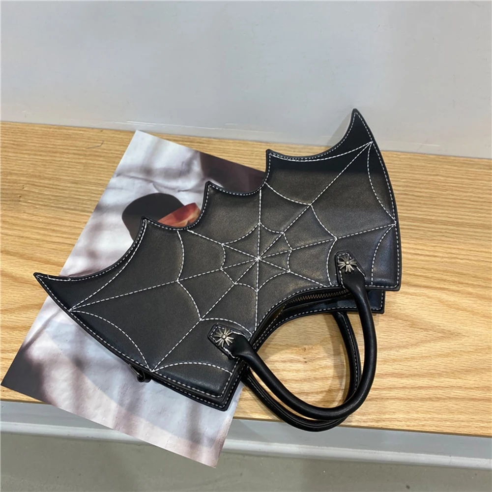 

Fashion Women Shoulder Bag Ladies Cartoon Halloween Bat Shape Crossbody Messenger Bag Women PU Leather Handbag