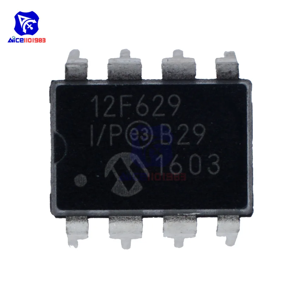 Оригинальные интегральные схемы diymore микросхемы PIC12F629-I/P 12F629-I/P 12F629 DIP-8 MCU IC |