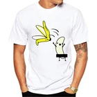 Хипстерская хипстерская футболка TEEHUB с принтом обнаженного банана, Забавные футболки с коротким рукавом, классная футболка