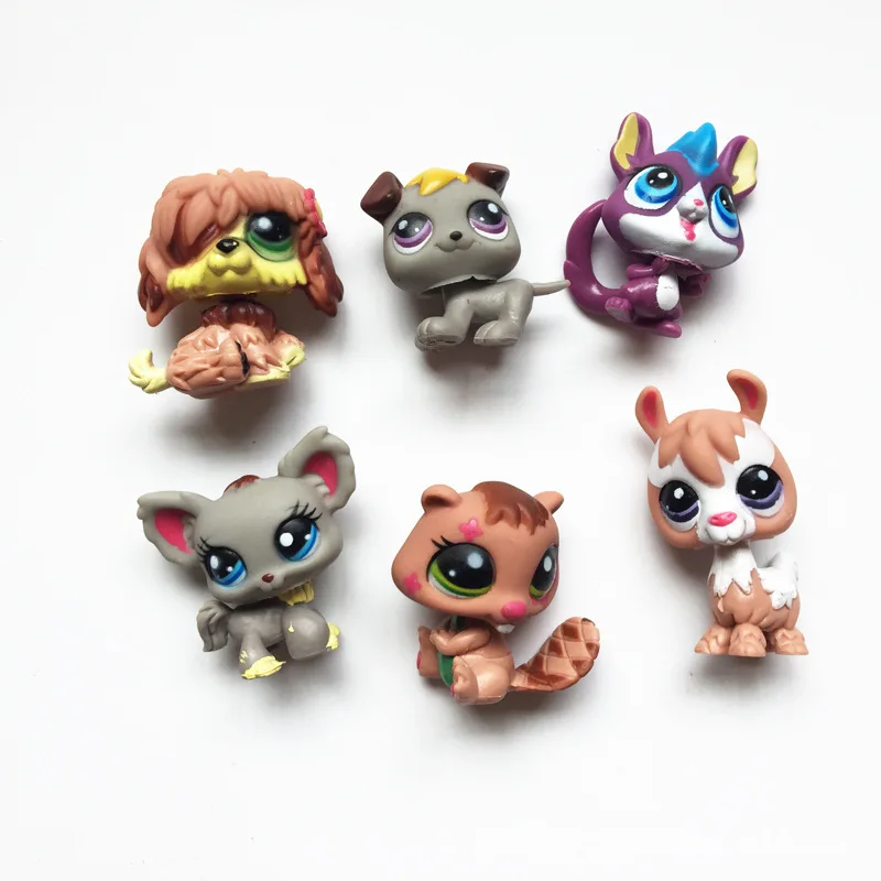 

24pcs/lot Little Pet Cartoo Vinyl Toy Dolls Pet Action Figures Unicorn Kitty Mini Figures Birthday Toys Children Animals Sets