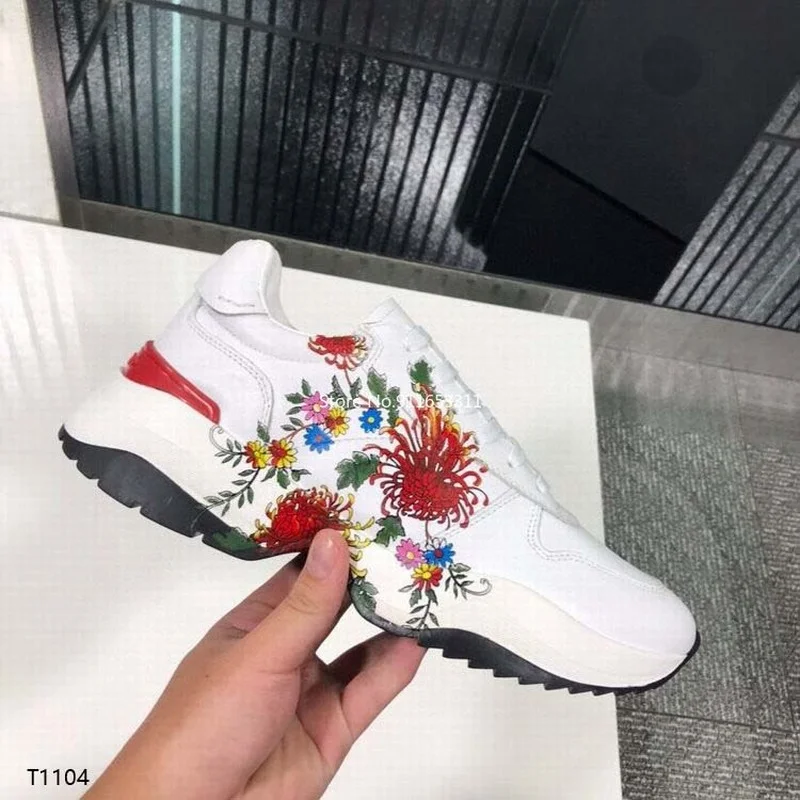 

Дизайнерские брендовые деловые мужские повседневные туфли Flower, мужские кроссовки Dsquared2, роскошная спортивная обувь для бега, мужская кожан...