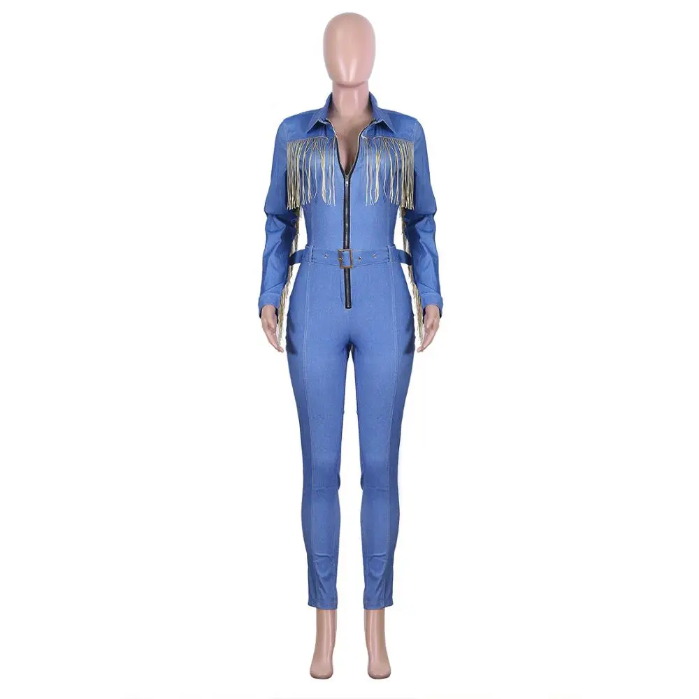 Наивысшего качества джинсовые брюки женское зауженный крой кисточкой длинный