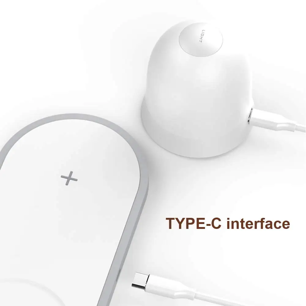 Беспроводное зарядное устройство лампа Ночной светильник быстрая Беспроводная