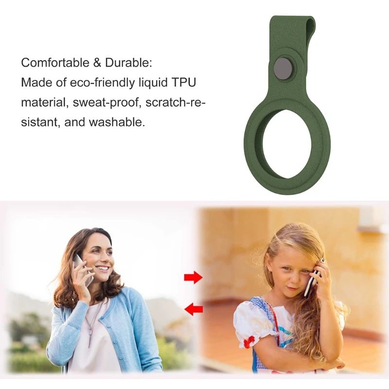 

Silicone Carry Case Protective Skin Cover for Airtags Bluetooth Wireless Tracker