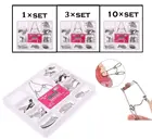 10 шт.Наборкомплект из 3 предметов1 комплект зубные седло Контурные металлические матрицы матрица Универсальный комплект с пружинным зажимом No.1330