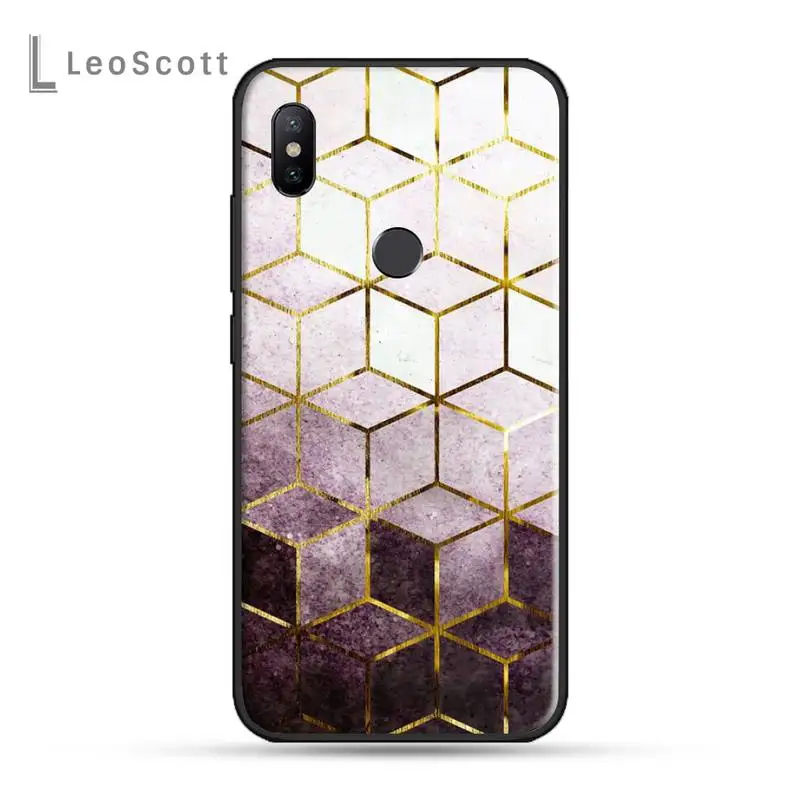 

Marbled pattern Phone Case For xiaomi Redmi 5 5A plus 7A 8 note 2 3 4 5 5A 6 7 GO K20 A2
