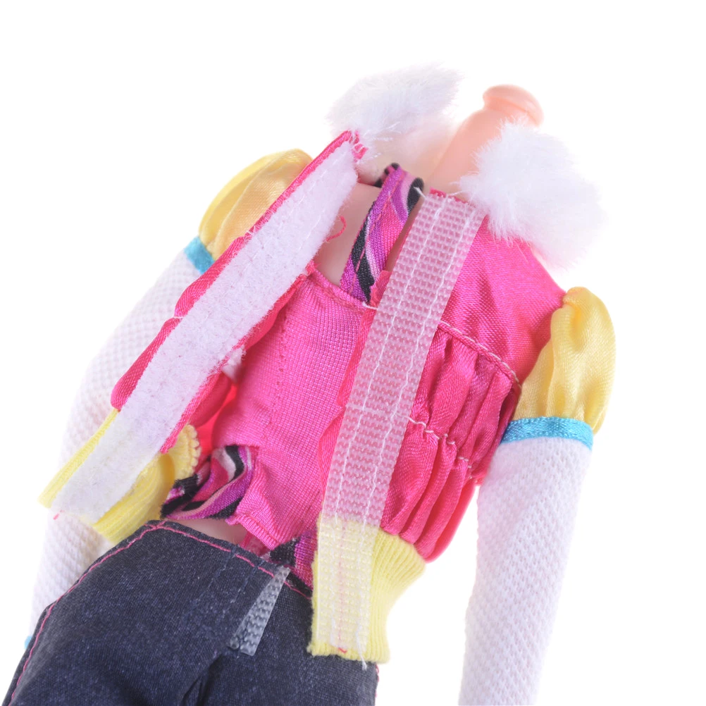 

3 Pcs/set Handmade Warm Coat Jeans Pant Vest For Doll Clothing Sets Casual Suits For 30cm Doll Best Gift Girls' Toys