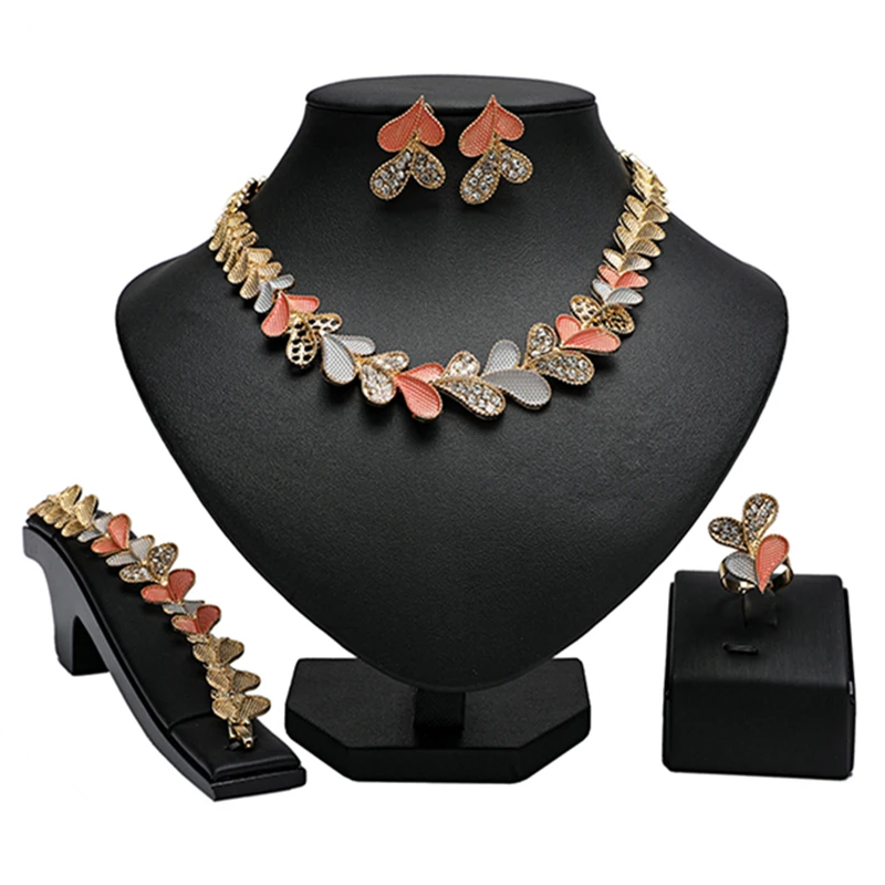 Модные африканские бусины ювелирные наборы оптовая продажа Дубайский Золотой