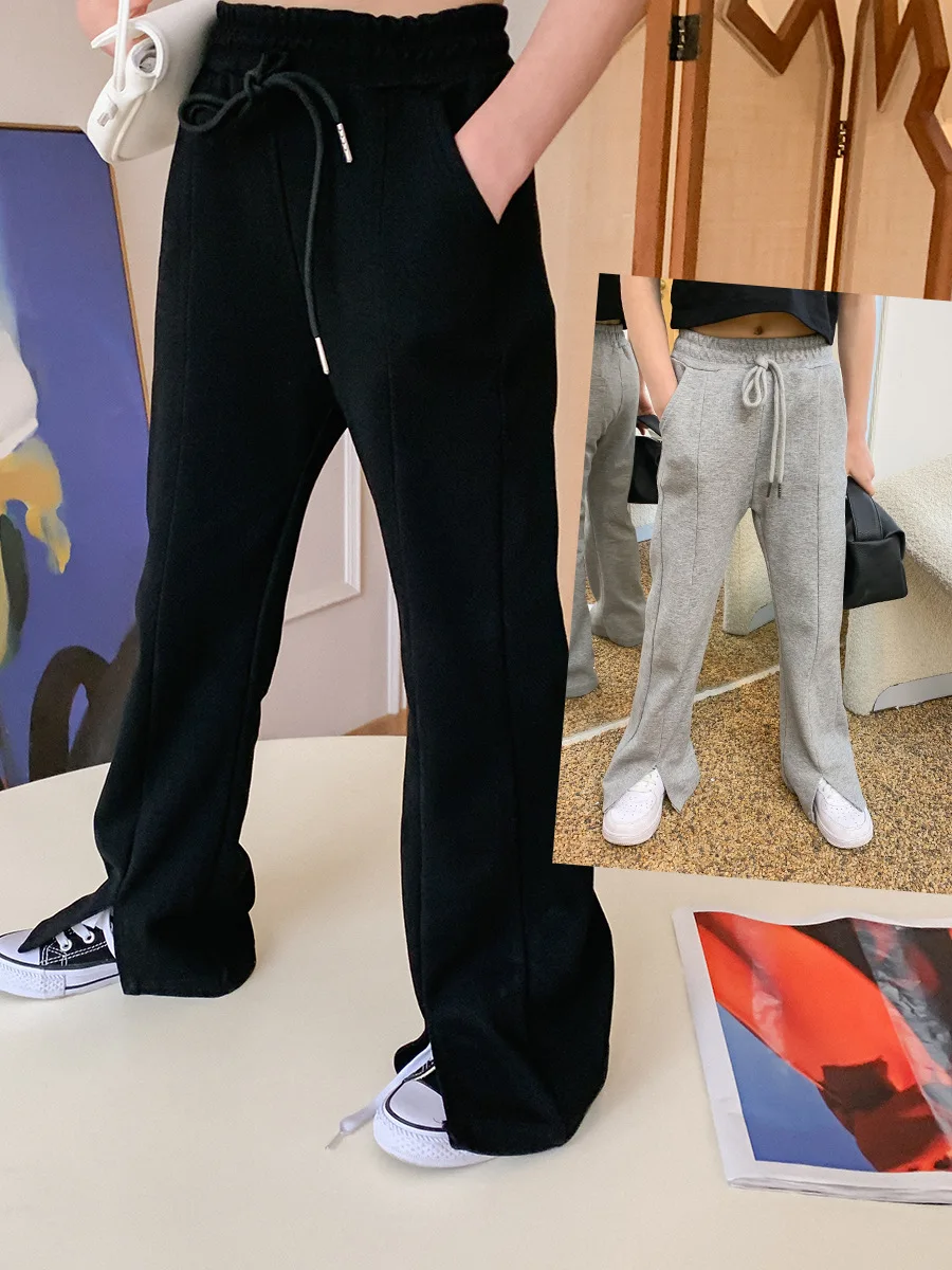 

Брюки для девочек, модели весна-осень 2021, новые повседневные спортивные брюки для больших мальчиков и девочек, трендовые