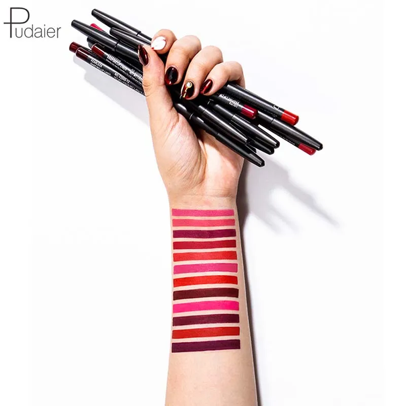 6 Pcs/set 36 Colors Waterproof Durable Lip Liner Matte Lipstick Pen Lips Makeup | Красота и здоровье