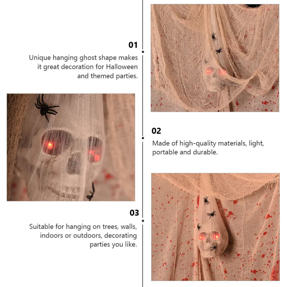 

1pc Skeleton Prop Decorative Ghost Hanging Adornment (Assorted Color)