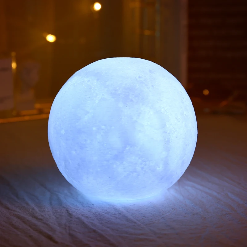 

Night lights silicone white moon shape decorative night lights children's room layout christmas decoration moon night light