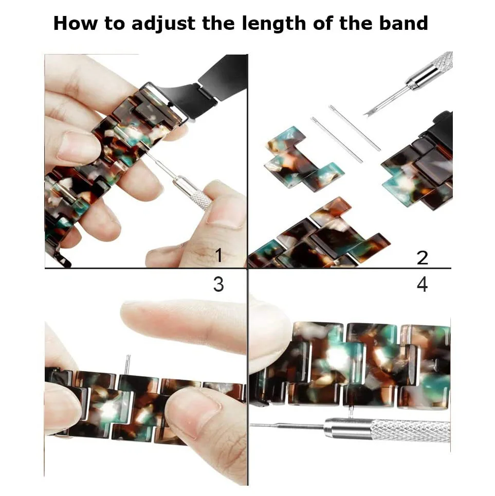 

Resin strap For Apple Watch 44mm band iwatch 42mm Series 6 5 4 3 2 1 Wrist watch Accessories loop 38mm bracelet Replacement 40mm