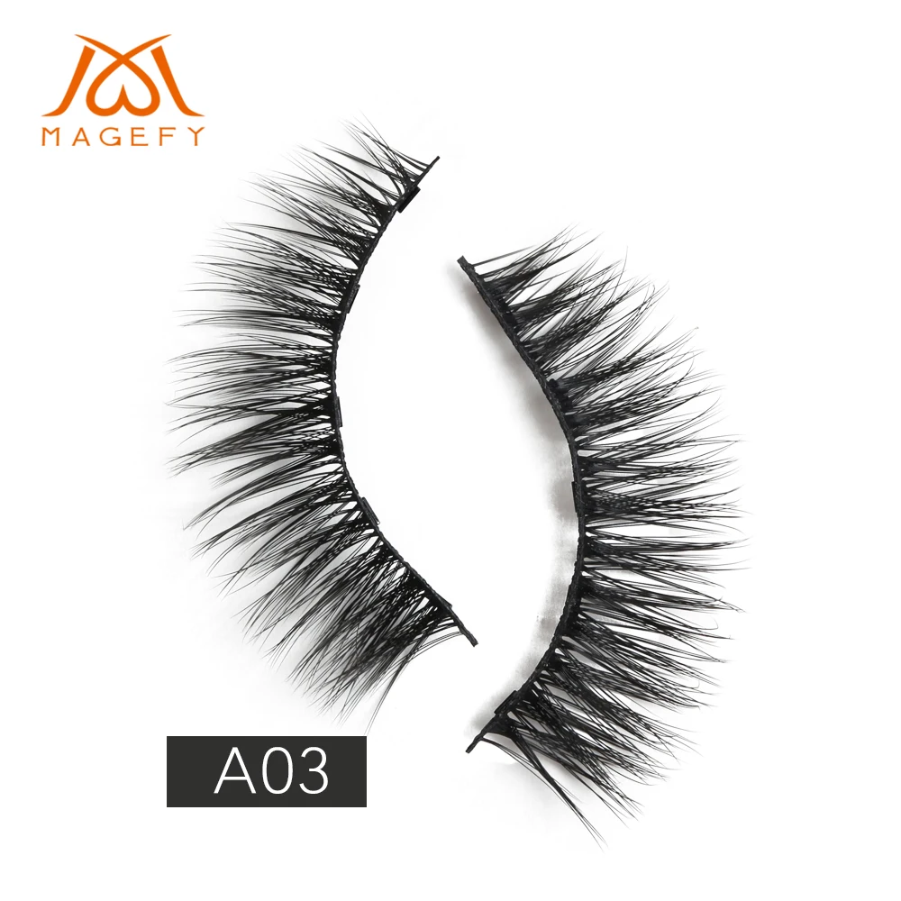 Популярные 3D норковые ресницы 100% безжалостные магнитные магнитная подводка для