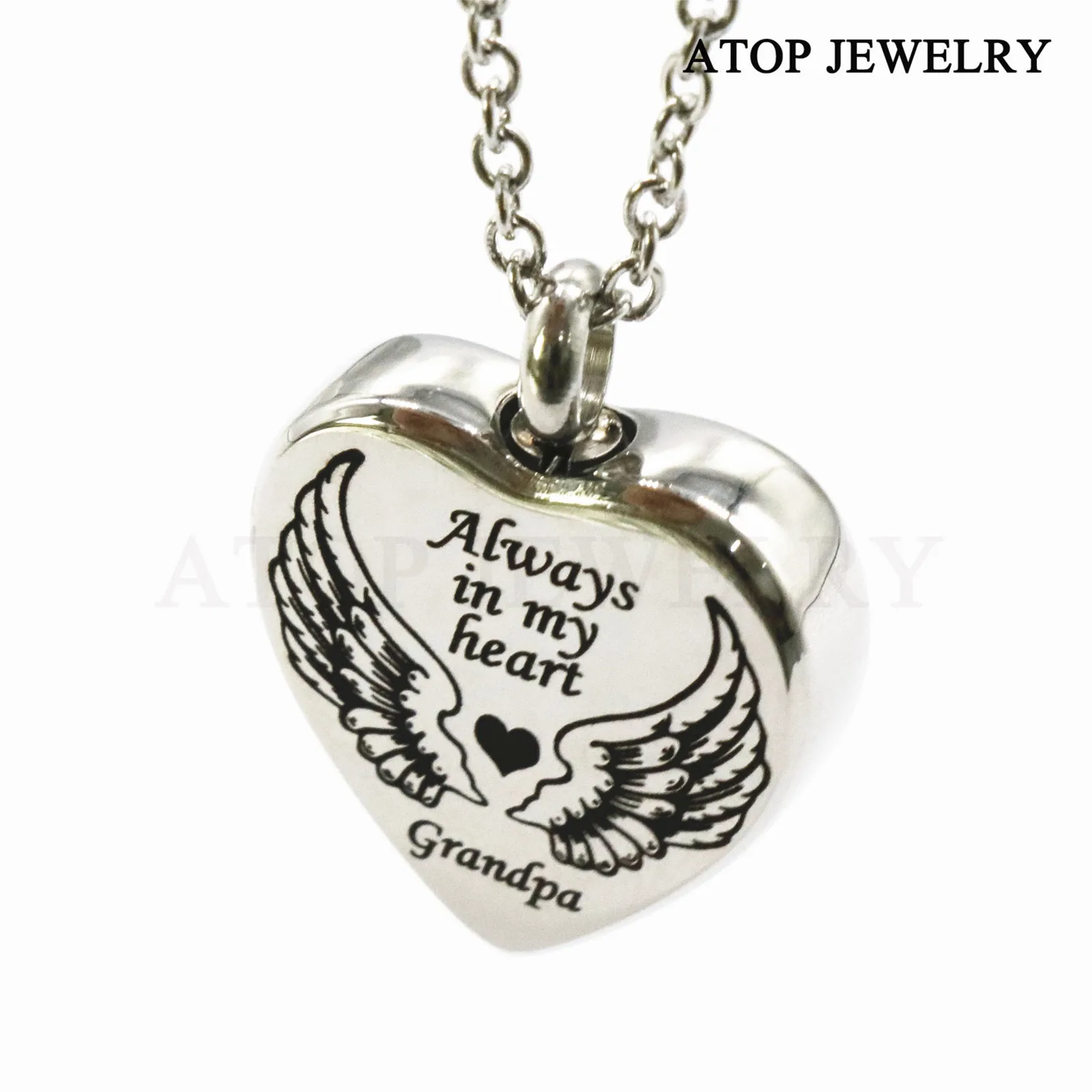 Новое всегда в моем сердце дедушка кремации ожерелье с урной на память кулоны