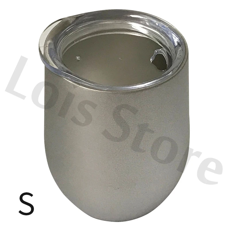 Бесступенчатые винные чашки 12 унций пивная чашка в форме яйца из нержавеющей