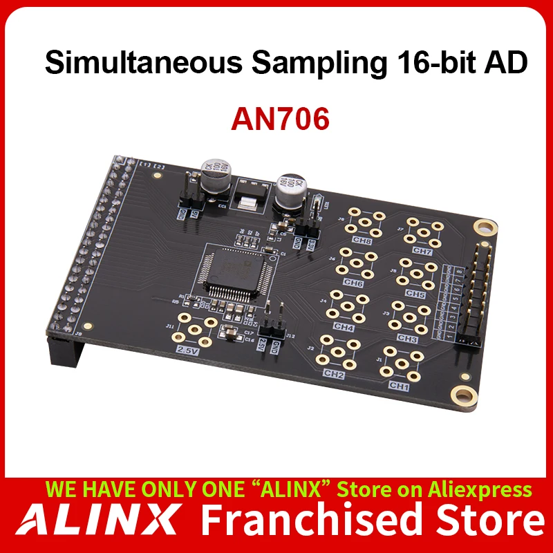 ALINX AN706: 16-битный модуль AD многоканальная Одновременная выборка для платы ПЛИС |