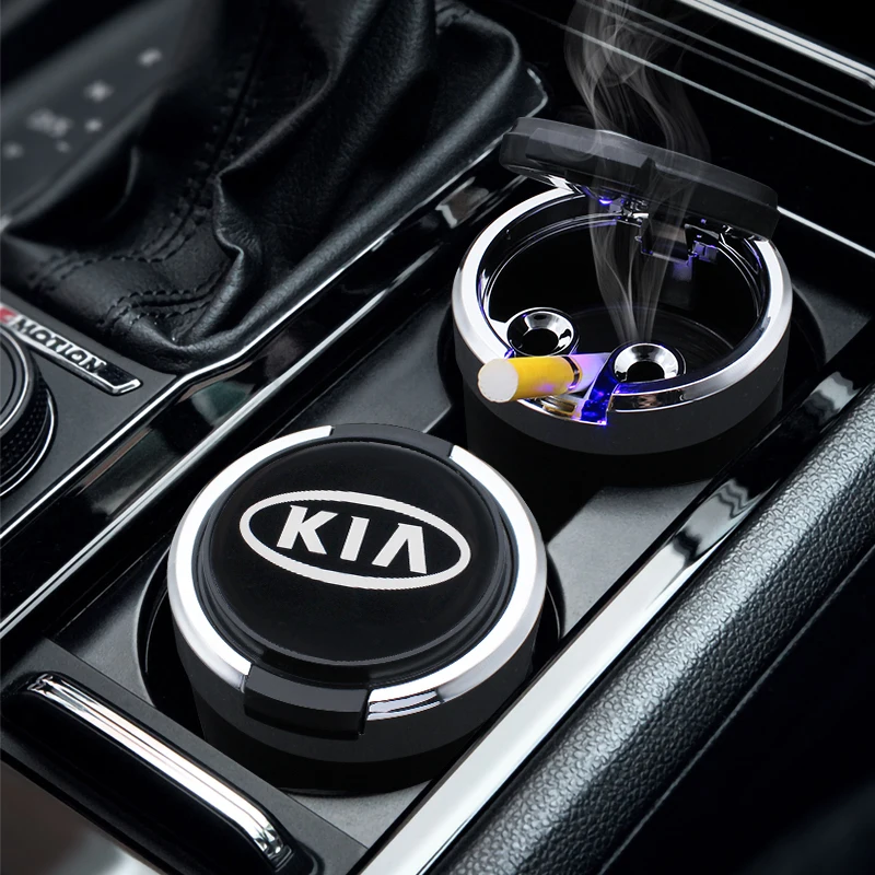 Автомобильная светодиодная подсветка сигарета дым коробка пепельница чехол