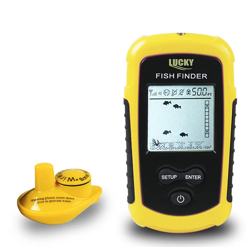 Рыболокатор LUCKY FFW1108-1 беспроводной рыболокатор сонар 40 м/футов для глубокого