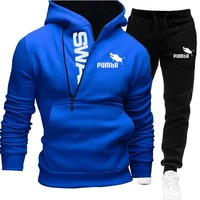 2020 new casual brand men sportswear sets running sports fitness tracksuit male two pieces sweatshirtsweatpant gym clothing