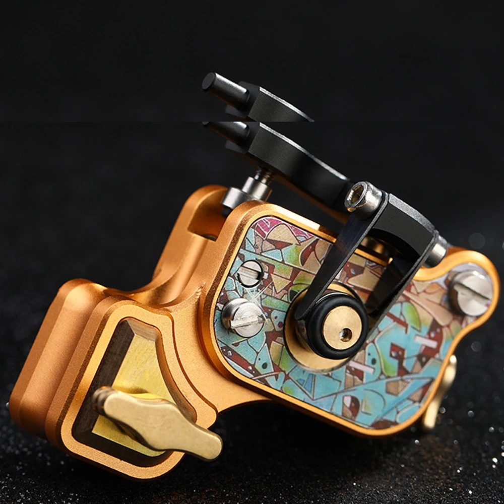 

Новая 100% медная тату-машина вращающаяся машинка проводка и окраска интегрированная вращающаяся тату-машинка регулируемая