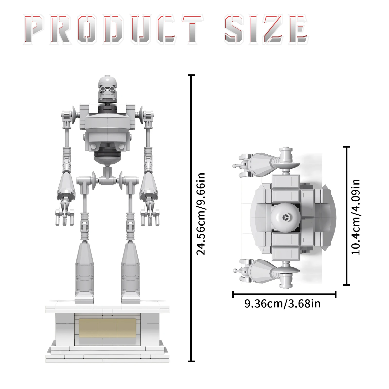 Железный робот MOC подходящий для фигурок города гигантская модель строительные