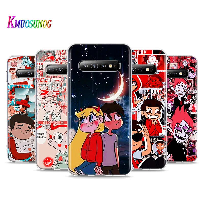 

Anime Cute Star Princess Marco For Samsung Galaxy S21 S20 FE Ultra S10 Lite 5G S10E S9 S8 Plus S7 S6 Edge Soft Phone Case