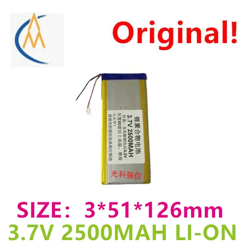 

3.7V polymer lithium battery 3051126 2500mah tablet mobile power circuit with protection board to prevent overcharge and dischar