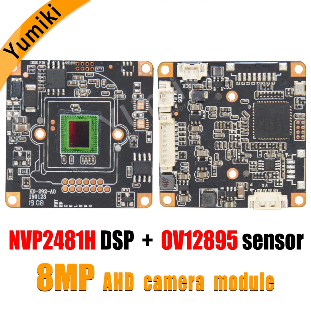 Плата модуля камеры 8MP 4096*3072 CCTV CMOS HD AHD модуль NVP2481H DSP + OV12895 1/2.3 &quotдатчик|Камеры