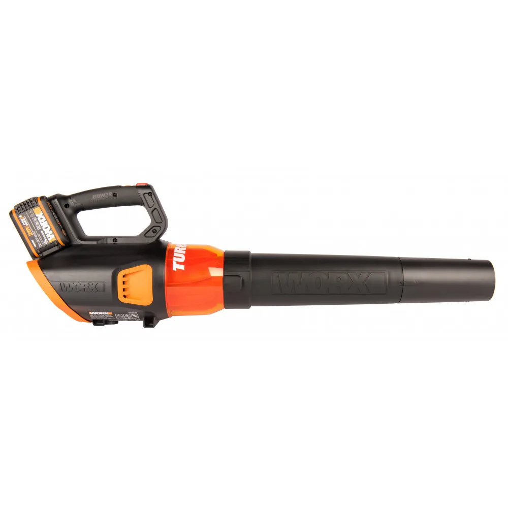Воздуходувка аккумуляторная WORX WG584E бесщеточная 145км/ч 40В АКБ x2 2А*ч двойное ЗУ 2x2A