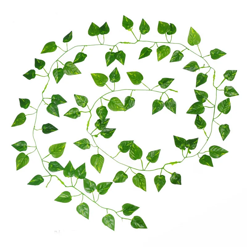1/3pcs 2.1M Artificial Ivy Leaf Plants Vine Fake Foliage Flowers Creeper Green fistival party Home Decor Wedding Decoration | Дом и сад