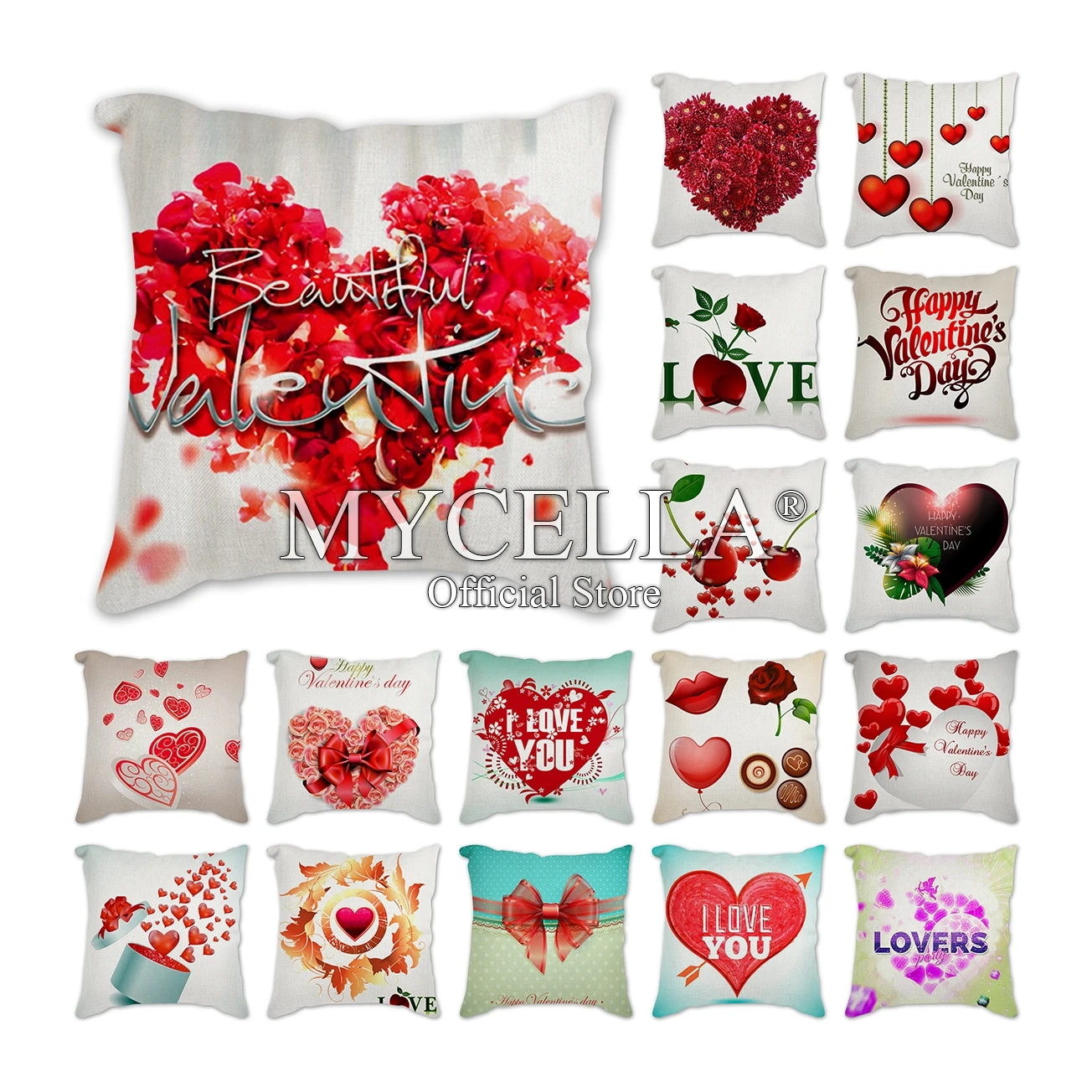 

Love flowers New Modern Nordic letter Cushion Cover Floral Decorative Pillows Case Livingroom 45X45CM Sofa Throw Pillow Covers
