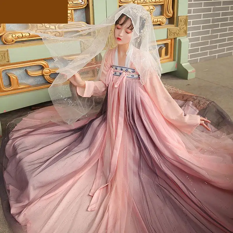 

Traditional Ming Dynasty Princess Festival Outfit Retro Folk Dancewear Cosplay Fairy Clothin Ancient Chinese Costume Hanfu Dress