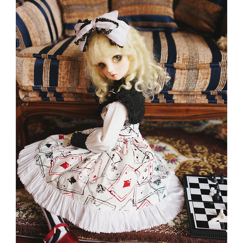 BJD платье Кукольное + украшение для волос 1/6 1/4 1/3 гигантская кукла аксессуары