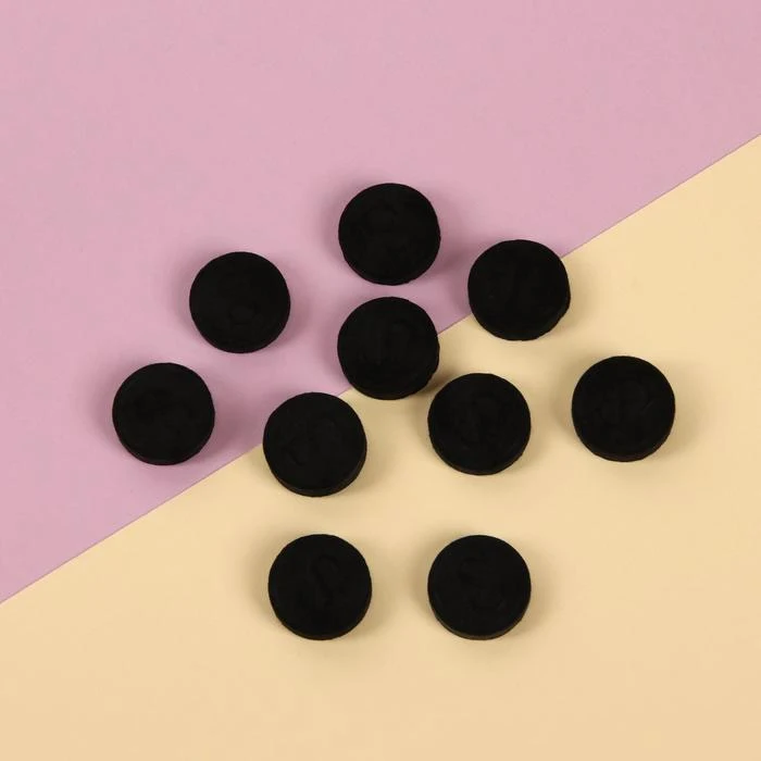 Набор косметических масок для лица в таблетках 10 шт цвет чёрный |