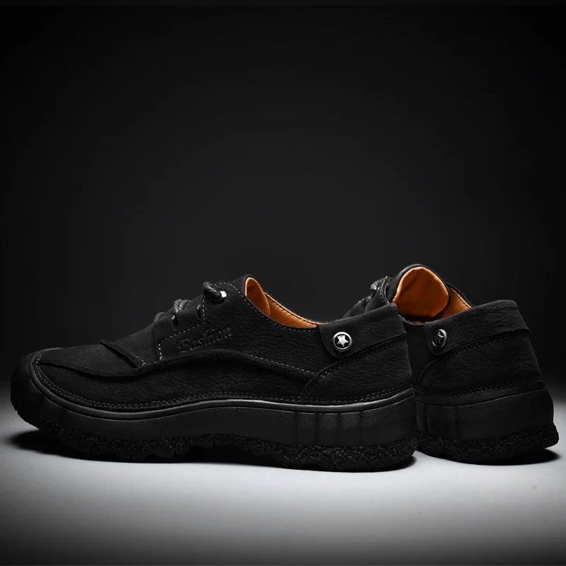 

Casual Male Shoe Sports Casual Shoes Mens Causal Men's Leather Fashion Men Black Flat Shoe Man Loafers For Sport