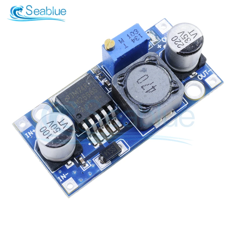 

LM2596s DC-DC Buck Step-Down Power Supply Module 3A Adjustable Step-down Module LM2596 Voltage Regulator 24V 12V 5V 3V 1.25V-30V